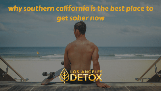 man realizing why southern California is the best place to get sober now