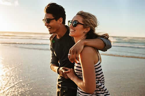 man and woman enjoying an effective aftercare program