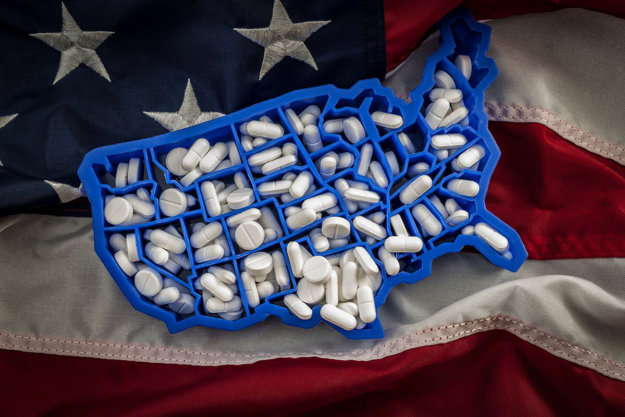 opioid crisis Graphic way to show opioid crisis in America