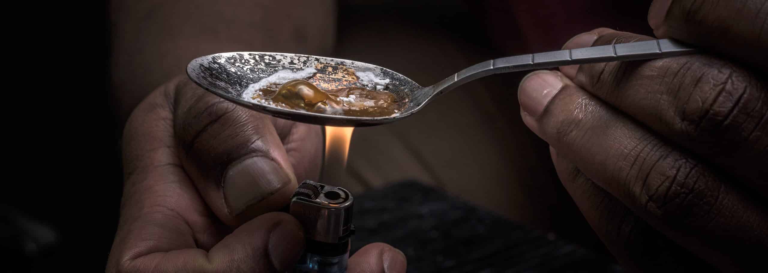What heroin and the paraphernalia looks like