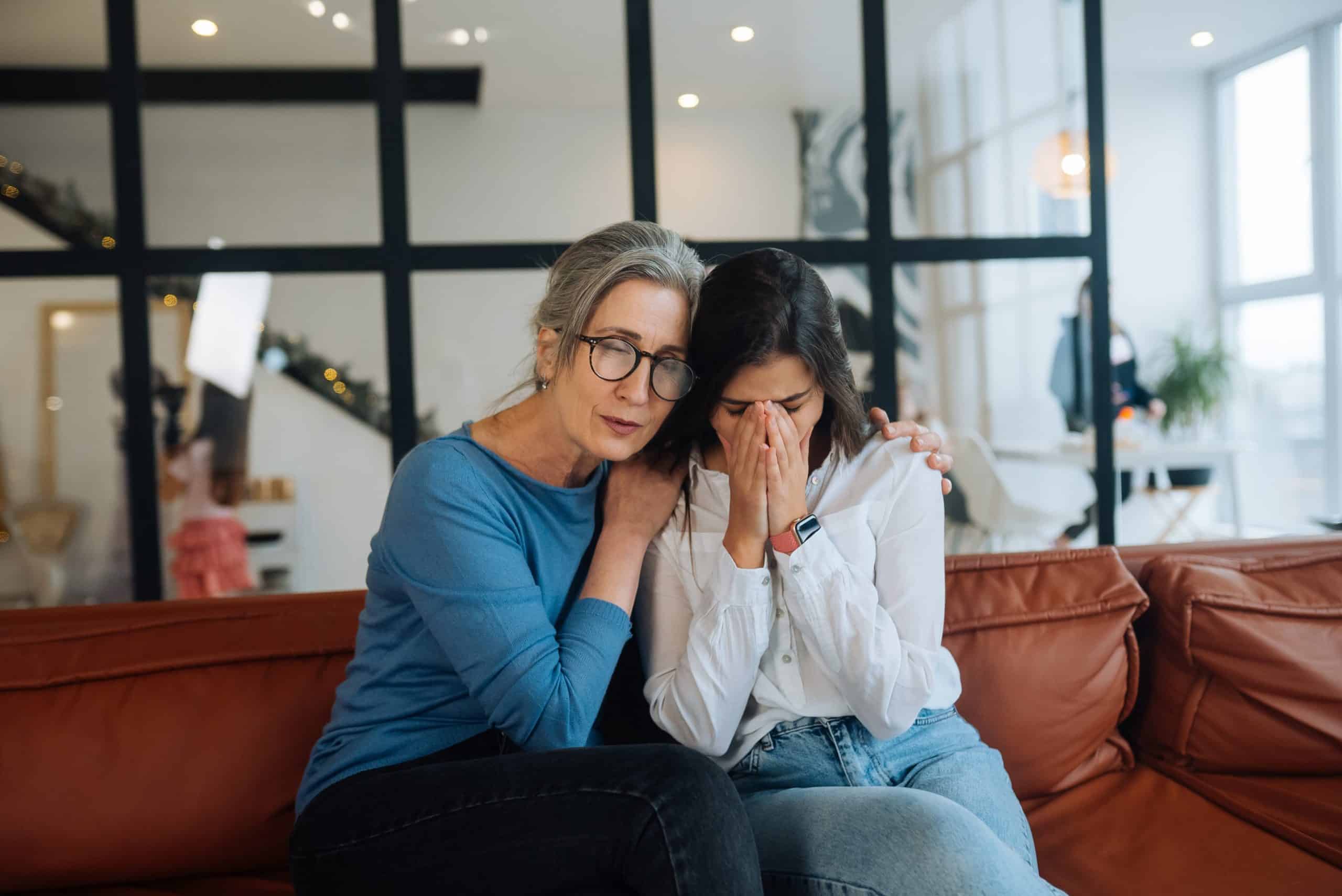 Woman with the signs of addiction to Tramadol