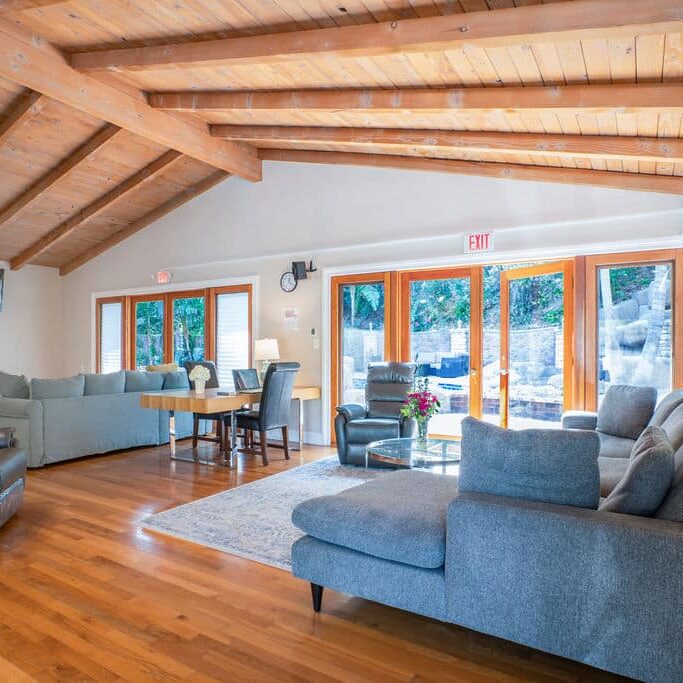Open living space in one of our rehab centers in Los Angeles, California